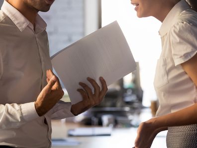 Work meeting arguing