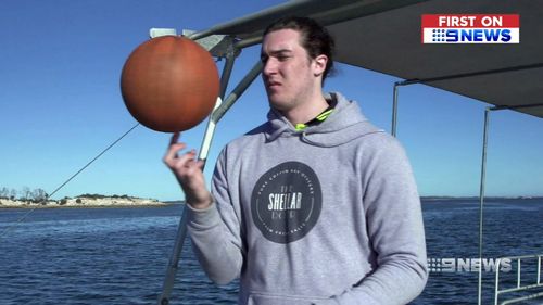 The 20 year old showed off his skills in his hometown of Coffin Bay. (9NEWS)