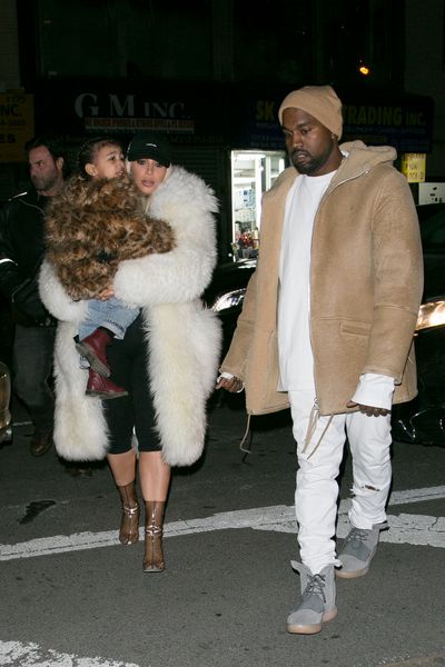 Kanye West and Kim Kardashian West in New York City, February 2016&nbsp;