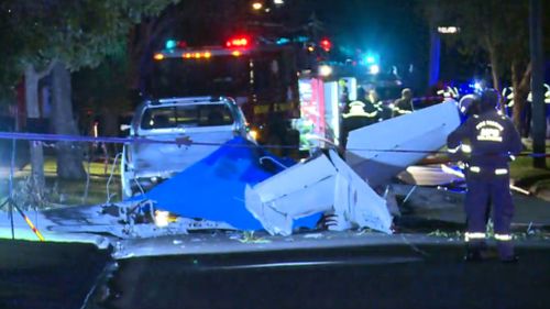 Emergency services on Scarlet Street last night.  (9NEWS)