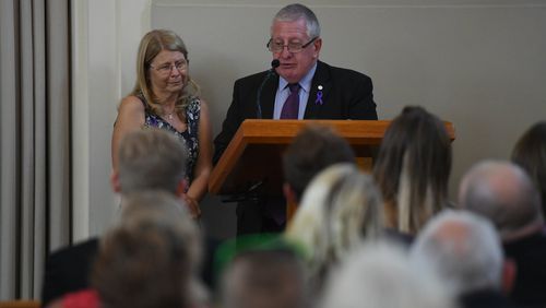 Faye and Mark Leveson remembered their son with love. (AAP)