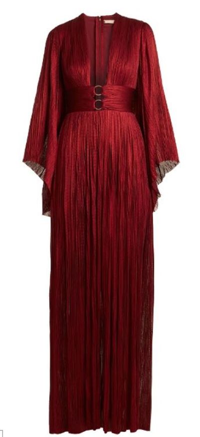 <a href="http://www.matchesfashion.com/au/products/Maria-Lucia-Hohan-Charlize-kimono-sleeve-pleated-tulle-gown-1170759" target="_blank">Maria Lucia Hohan Charlize kimono-sleeve pleated tulle gown, $1569.</a>