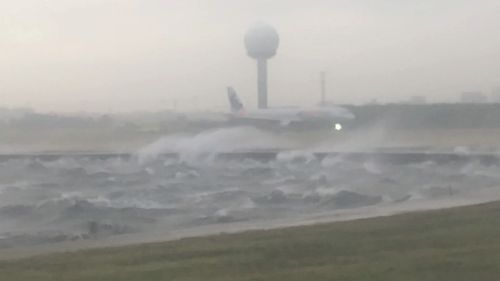 Winds of up to 109 km/h were recorded in Botany Bay.