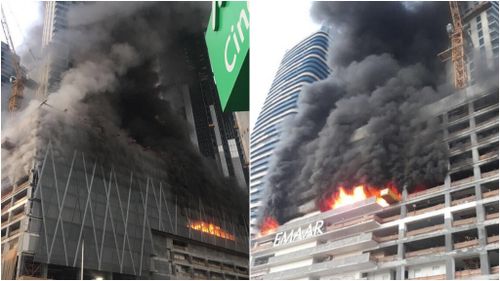 No one was injured in the blaze. (Dubai Media Office)