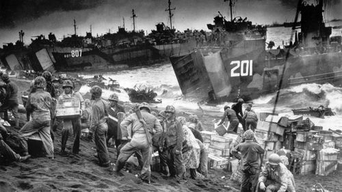 Iwo Jima was one of the bloodiest battles of the Pacific Theatre.