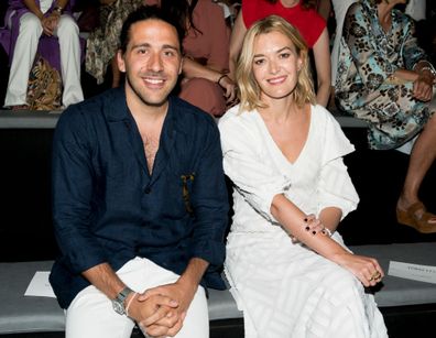 Carlos Torretta and Marta Ortega attend Roberto Torretta fashion show during the Mercedes Benz Fashion Week Spring/Summer 2020 in July 2019 in Madrid, Spain.