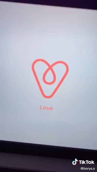 Airbnb logo hidden meaning of 'love'