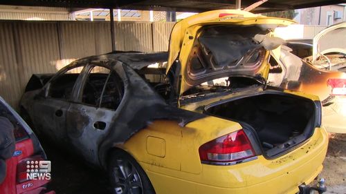 Three cars have been wrecked in an early morning fire in Adelaide residents feared would spread to their homes.