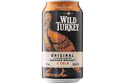Wild
Turkey Bourbon &amp; Cola (375ml): 977kj
