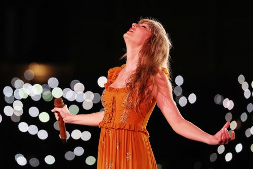 Taylor Swift performs at Accor Stadium on February 23, 2024 in Sydney, Australia 