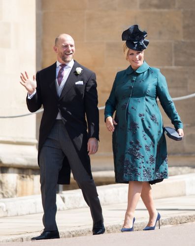 Mike and Zara Tindall with Prince Harry