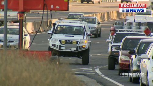 Authorities were concerned about the danger caused by drivers 'cutting in' for the turn off. Picture: 9NEWS