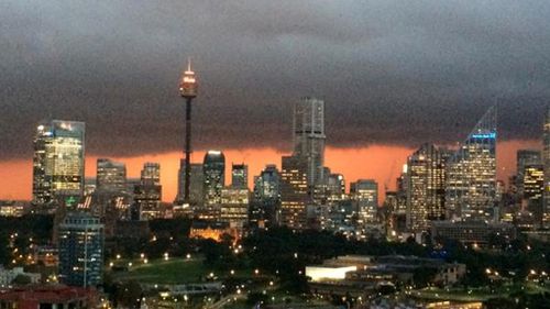 An ominous Sydney skyline. (Twitter - @drkerrynphelps)