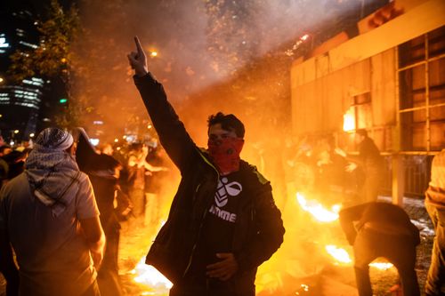 Israel Hamas Istanbul protest