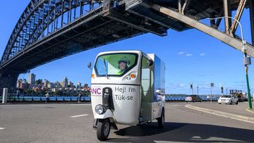 The tuk tuks will be delivering to much of Sydney, but won&#x27;t be crossing the Harbour Bridge.
