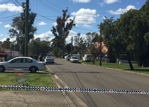 The scene in Mt Druitt where the murder took place.