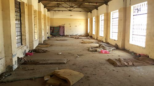 A deserted cell in the public section of Aden Central Prison is shown in this May 9, 2017 photo in Aden, Yemen (AAP)