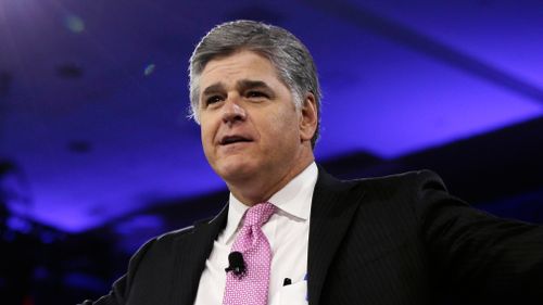 Sean Hannity of Fox News arrives in National Harbor, Maryland in March 2016. (AP)