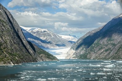 The Endicott Glacier on the inside passage of an Alaska cruise