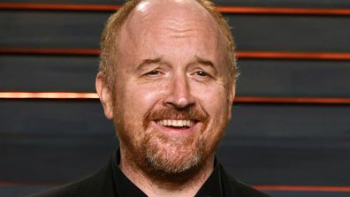 Louis C.K. arrives at the Vanity Fair Oscar Party in Beverly Hills on February 28, 2016. (AAP)
