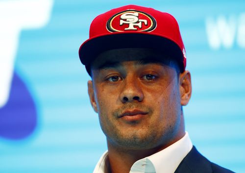Hayne made a splash when he ditched his NRL career to pursue his NFL dream with the 49ers. (AAP)