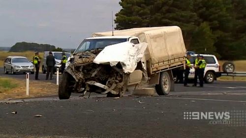 The ute, driven by 65-year-old Alexander Wooldridge, failed to give way, causing a truck to smash into the oncoming 4WD. (9NEWS)