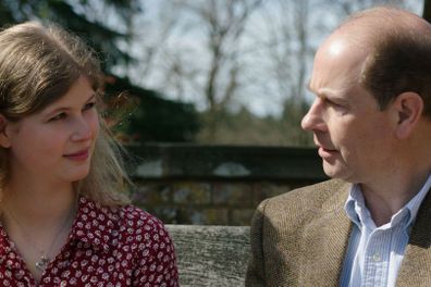 Lady Louise Windsor with her father Prince Edward, Earl of Wessex