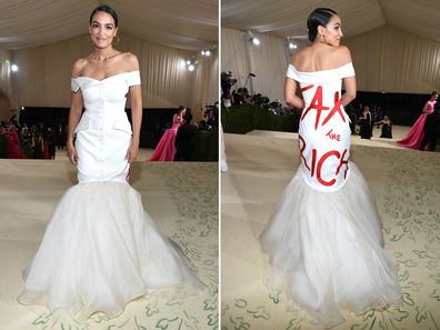 Alexandria Ocasio-Cortez at the 2021 Met Gala