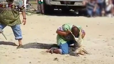 Bear Grylls Caught on Camera Alligator Attack