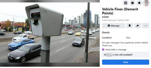 Another listing advertising demerit points.
