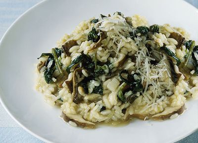 Risotto with nettles and porcini
