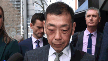 Ernest Wong leaves The NSW Independent Commission Against Corruption (ICAC) public inquiry into allegations concerning political donations.