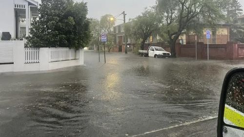 Flooding began on the Northern Beaches last night.
