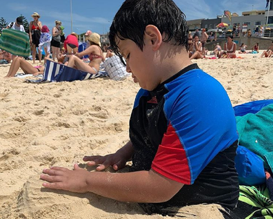 'He still plays with sand for hours at a time.'