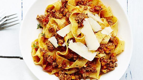 Lamb and thyme pappardelle