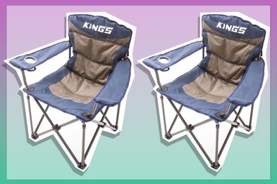 9PR: Adventure Kings Throne Portable Folding 300kg Camping Chair Outdoor Seating 4WD