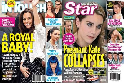 Kate's tummy is the tummy to watch in 2012. Speculation about royal babies and pregnancy have already been swirling for months now, so it's only a matter of time...