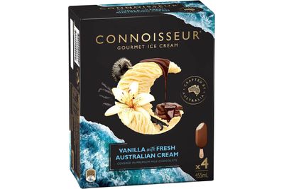 Connoisseur Vanilla: 25.4g — more than 6 teaspoons