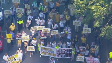 As Queensland remains under the grip of a crime wave, hundreds of victims took to the streets of Brisbane today, demanding something be done to deal with the crisis.