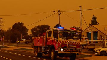 Orange skies over Bodalla during the Black Summer bushfires in January 2020.