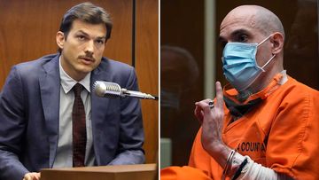 Ashton Kutcher testifies during the trial of Michael Thomas Gargiulo.