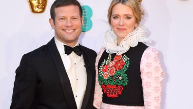 Dermot O'Leary and Edith Bowman attend the EE British Academy Film Awards at Royal Albert Hall on February 10, 2019 in London, England