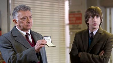 Inspector George Gently (Martin Shaw) and Bacchus (Lee Ingleby)