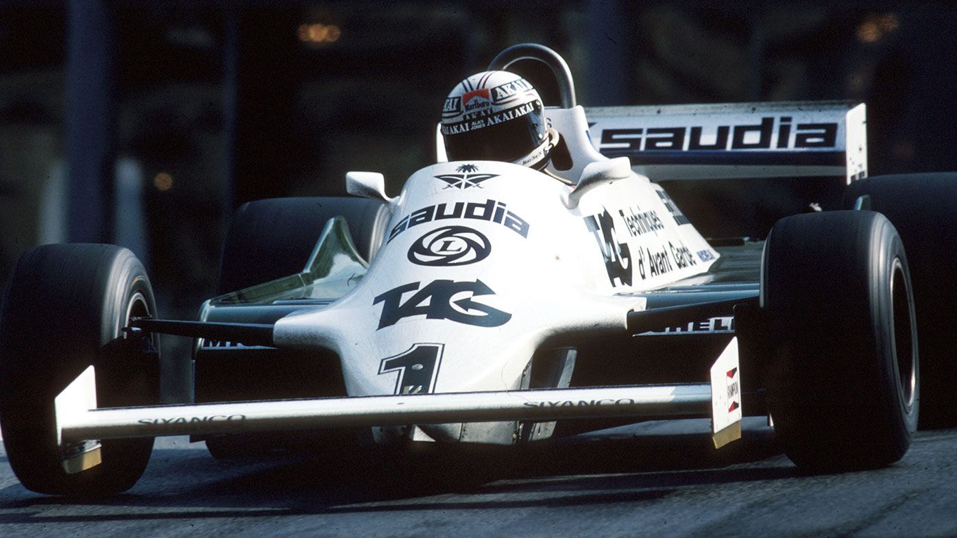 Alan Jones in action for Williams in 1981.