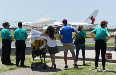 Mr Dawson, a former aircraft worker, wanted to go plane spotting for his last wish. 