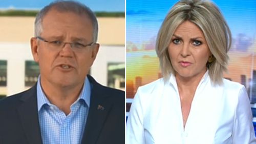 Georgie Gardner pushed the prime minister to commit to a timeframe for re-locating children who had lived on the island for up to five years.