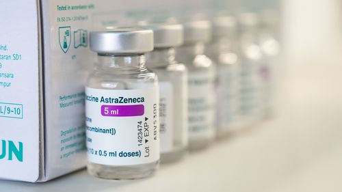 Vials of AstraZeneca vaccine against coronavirus (COVID-19) 