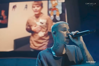 Justin Bieber performs With You at Coachella