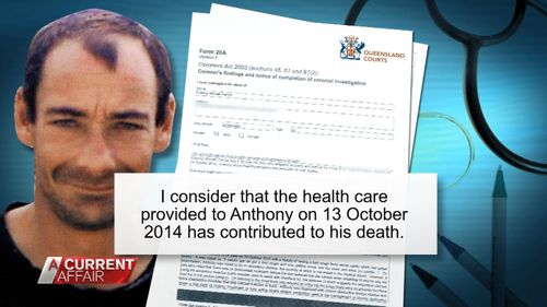 A coroner's report found the healthcare provided to Mr Parnell contributed to his death.