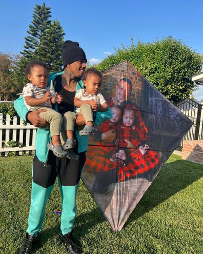 Nick Cannon with twin sons Zion and Zillion
